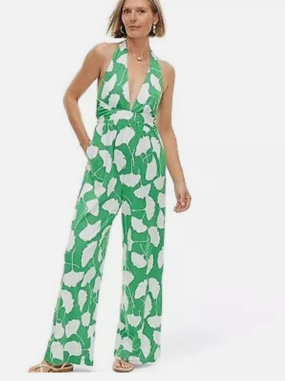 💚 Diane von Furstenberg DVF XXS Halter Jumpsuit